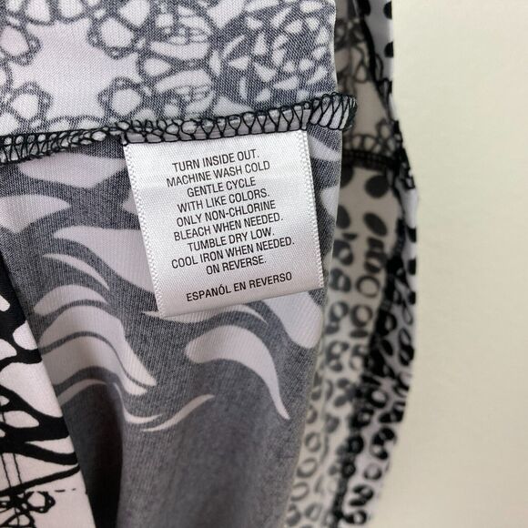 Style & Co Drop Waist Tunic Top Women's Size XL Abstract Print Studded Stretch - Picture 6 of 6